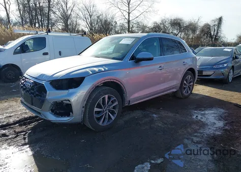 2022 Audi Q5 Premium Plus 45 Tfsi S Line Quattro S Tronic z USA, uszkodzony, nr VIN WA1EAAFY7N2017843